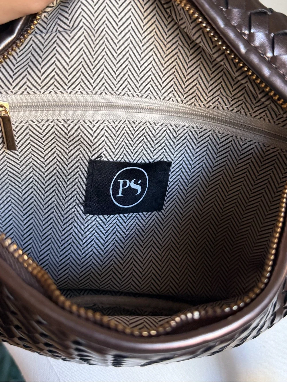 Pretty Simple Metallic Woven Crossbody Bum Bag